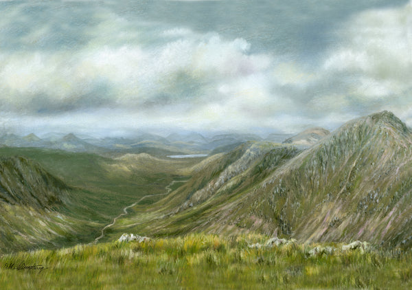 A6 mounted print of Glen Etive Glencoe