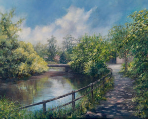 Dingwall canal oil painting