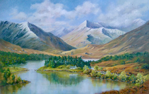 Glen Affric oil painting 