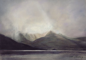 A6 mounted print of Loch Hourn